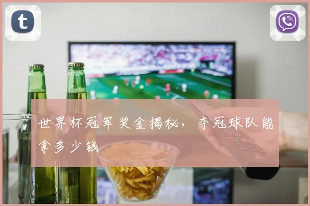 世界杯冠军奖金揭秘,夺冠球队能拿多少钱